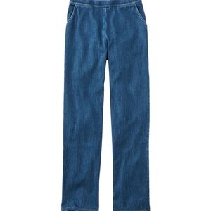 L.L. Bean womens perfect fit denim straight leg pants size medium